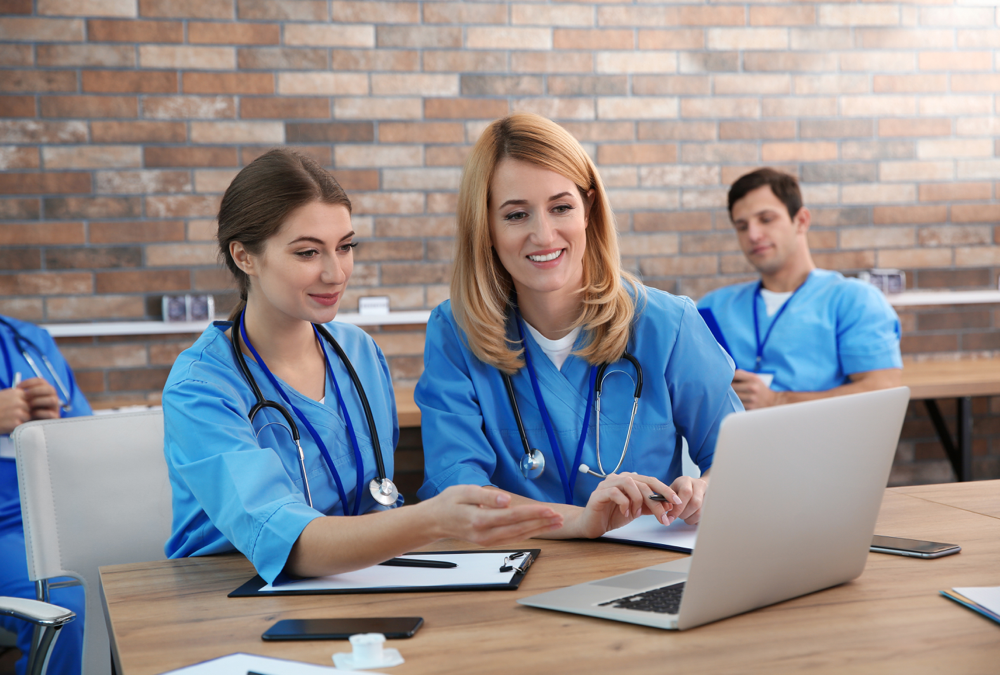 Nursing students studying for burns section of NCLEX exam